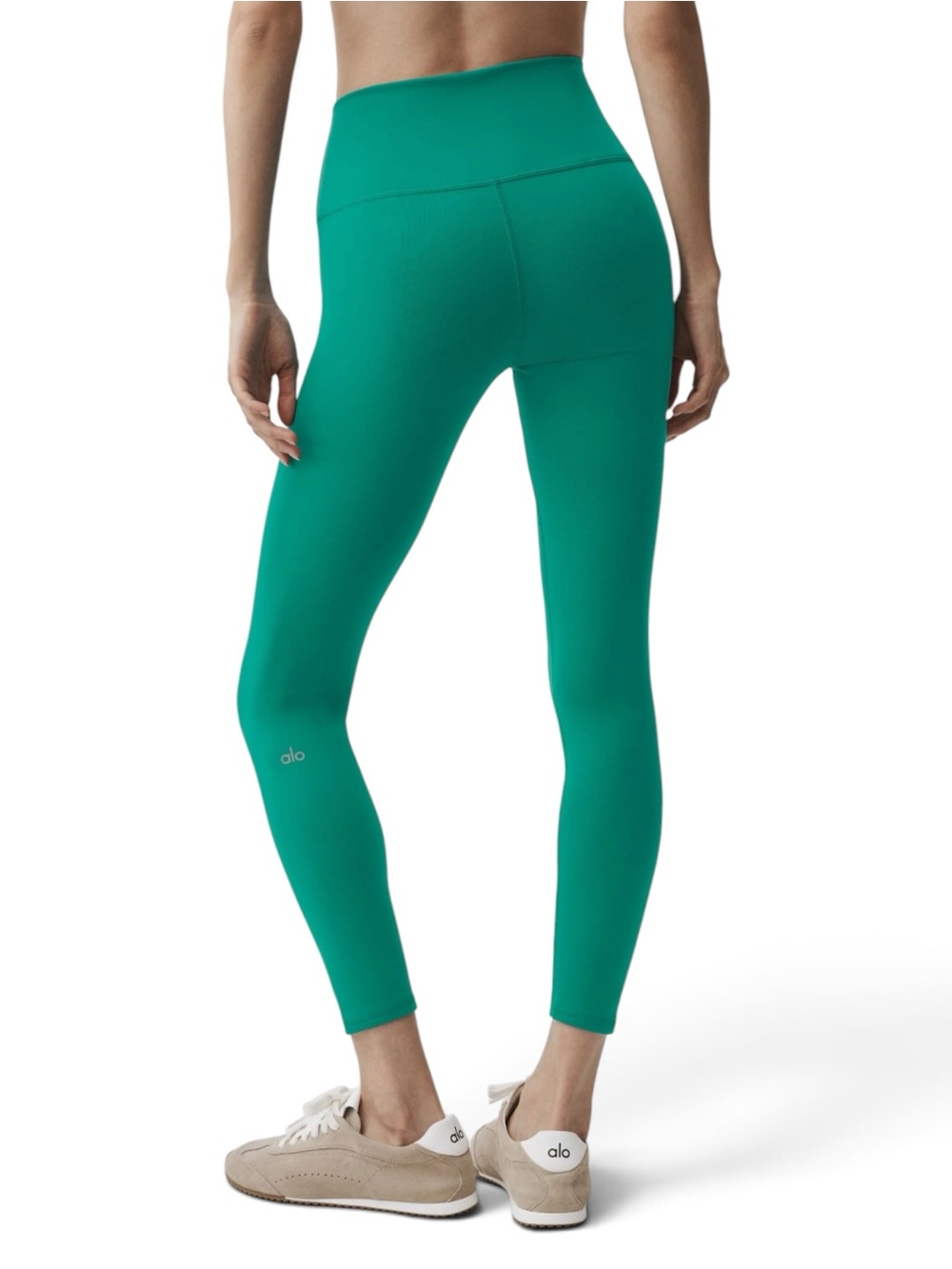 Alo Yoga 7/8 High-Waist Airbrush Leggings Emerald Isle Green XS
